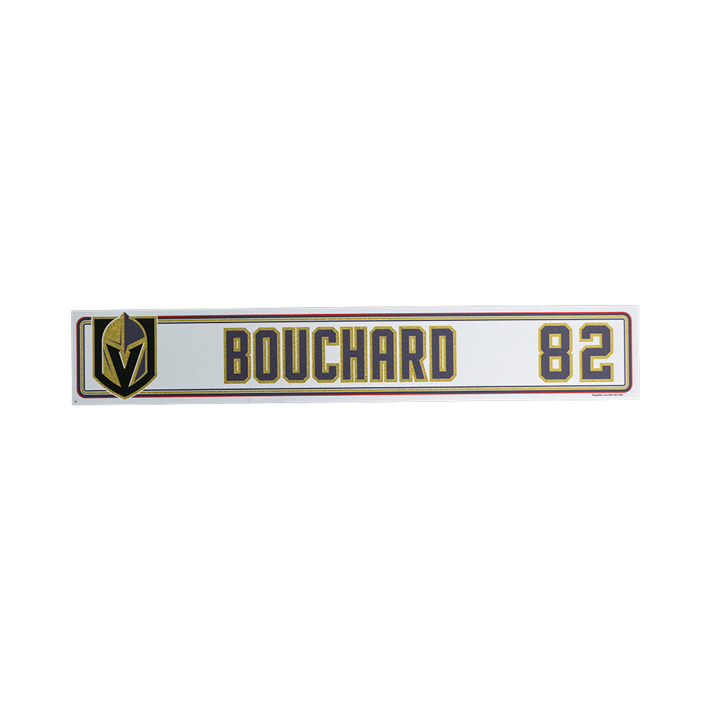 #82 Xavier Bouchard Locker Nameplate - 911146 - Nameplate