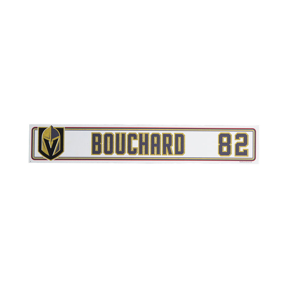 #82 Xavier Bouchard Locker Nameplate - 911147 - Nameplate