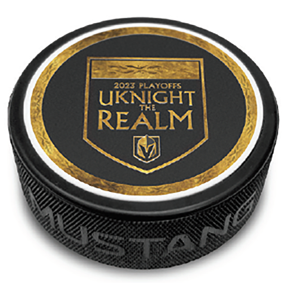 Vegas Golden Knights Uknight the Realm Puck
