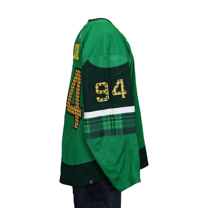 St. Patrick's Day Warm-Up: #94 Brayden Pachal  Jersey - 11787