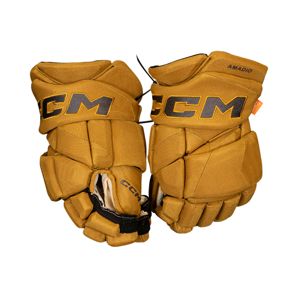Game-Worn: #22 Michael Amadio 2023-2024 Winter Classic Style Gloves - 17108