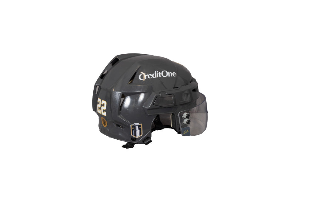 Game-Used: #22 Michael Amadio 2024 Stanley Cup Playoffs Helmet - 17594