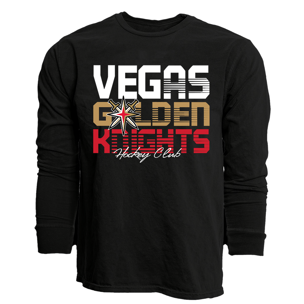 Vegas Golden Knights Youth Uniform Stripe Long Sleeve Tee