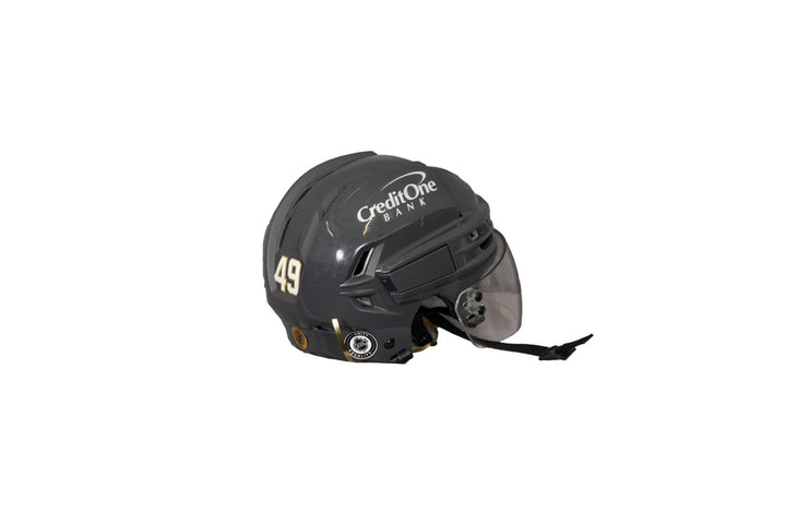 Game-Used: #49 Ivan Barbashev 2023-2024 Season Helmet - 17806