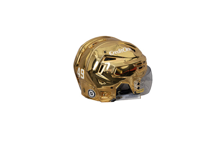 Game-Issued: #49 Ivan Barbashev 2024-2025 Season Helmet - 19167