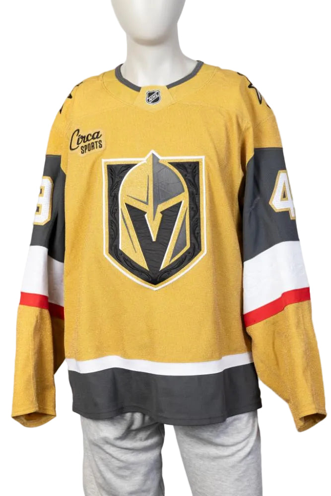 Game-Worn:#49 Ivan Barbashev Gold Set 2 2024/25 Jersey-18984 - Vegas Team Store