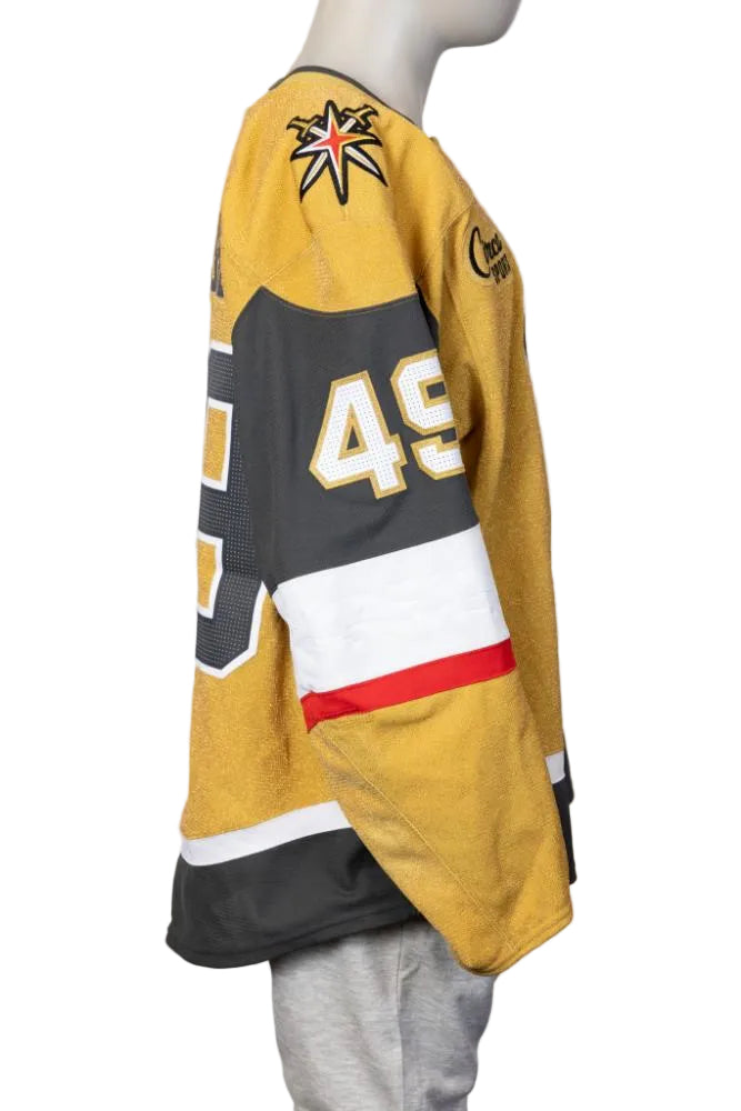 Game-Worn:#49 Ivan Barbashev Gold Set 2 2024/25 Jersey-18984 - Vegas Team Store