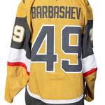 Game-Worn:#49 Ivan Barbashev Gold Set 2 2024/25 Jersey-18984 - Vegas Team Store