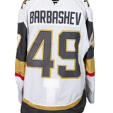 Game-Worn: #49 Ivan Barbashev White Circa Set 1 2025/26 Jersey-20103