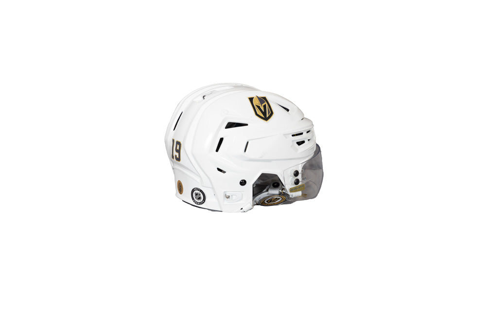 Practice-Used: #19 Brendan Brisson 2023-2024 Season Helmet - 17534