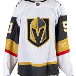 Game-Worn: #51 Lukas Cormier 2025 White Preseason  Set Jersey-20062 - Vegas Team Store