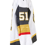 Game-Worn: #51 Lukas Cormier 2025 White Preseason  Set Jersey-20062 - Vegas Team Store