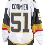 Game-Worn: #51 Lukas Cormier 2025 White Preseason  Set Jersey-20062 - Vegas Team Store