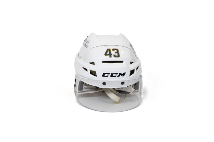 Game-Used: #43 Paul Cotter Helmet-15088
