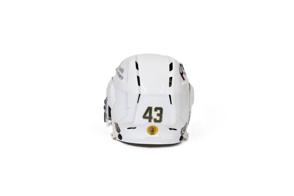 Game-Used: #43 Paul Cotter Helmet-15088
