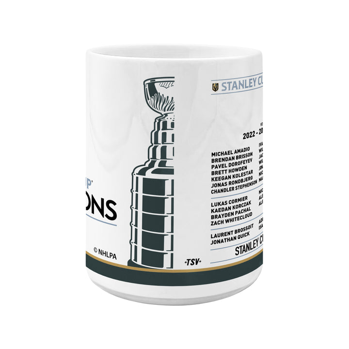 Vegas Golden Knights 2023 Stanley Cup Champions Roster 15oz. Mug