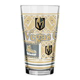 Vegas Golden Knights Ugly Sweater Holiday 16oz Pint Glass