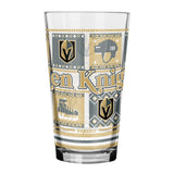 Vegas Golden Knights Ugly Sweater Holiday 16oz Pint Glass