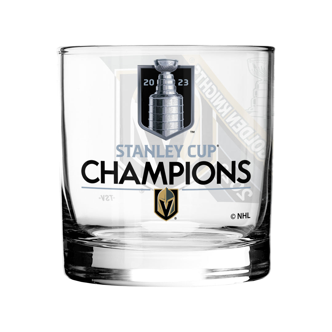Vegas Golden Knights Inglasco 2023 Stanley Cup Champions 11oz. Rocks Glass