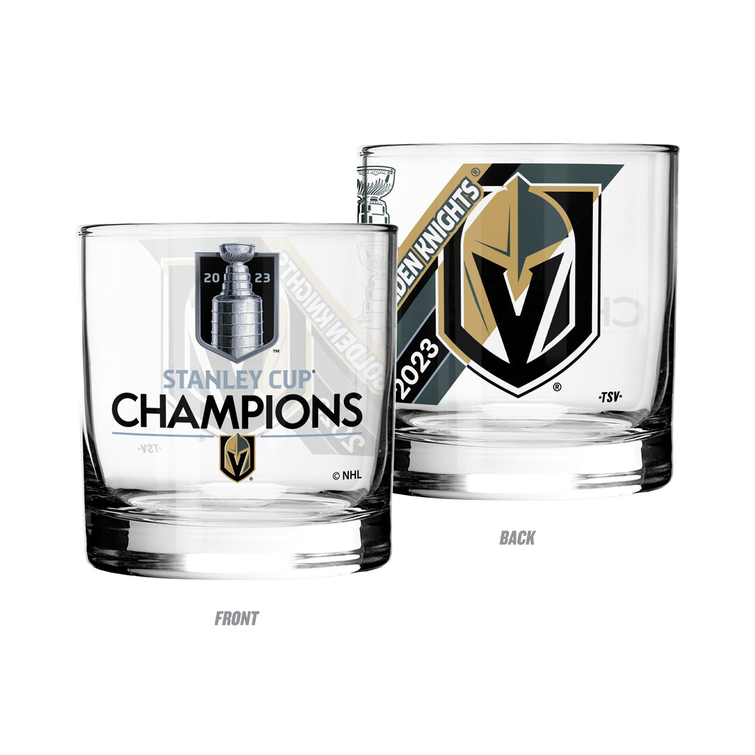 Vegas Golden Knights 2023 Stanley Cup Champions 11oz. Rocks Glass