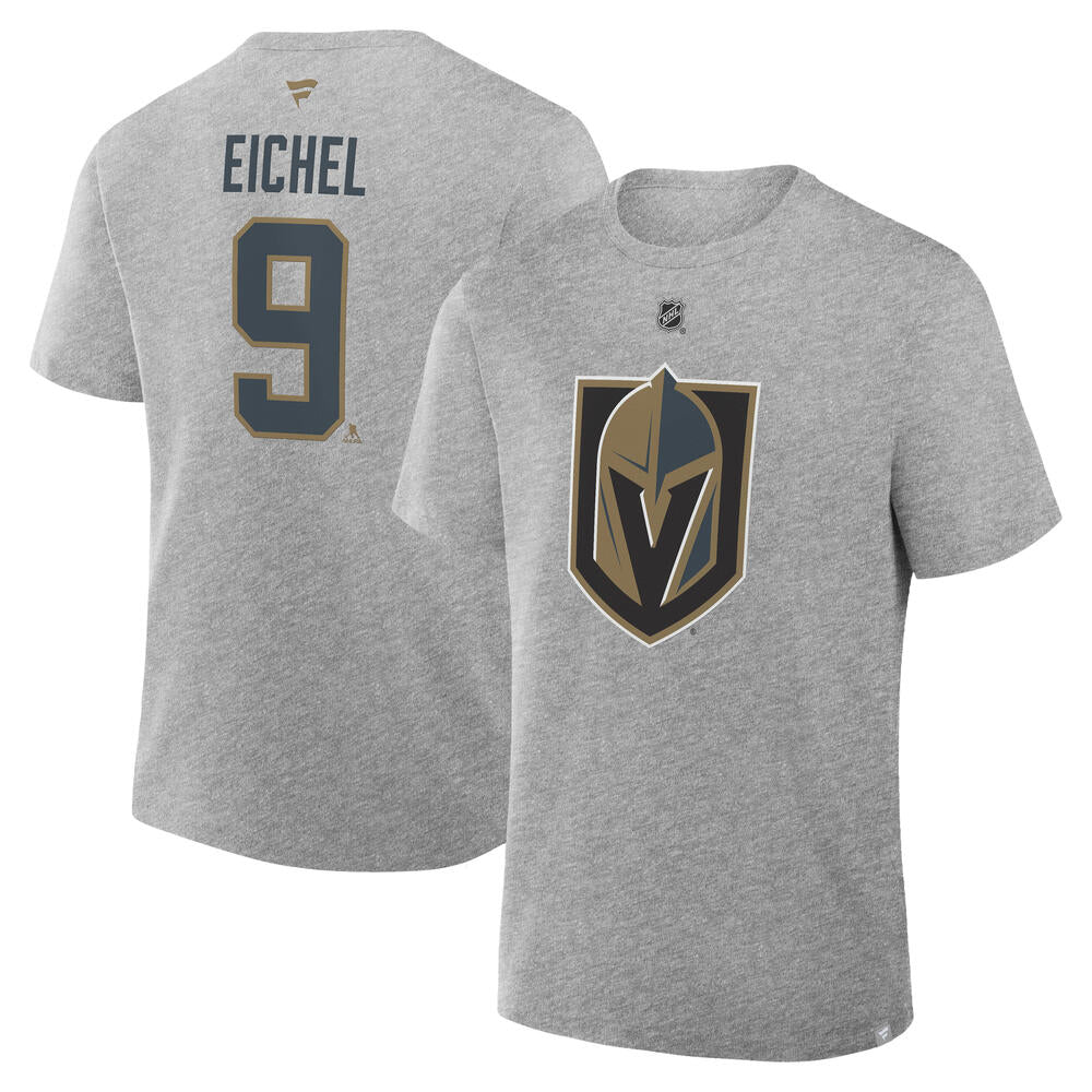 Vegas Golden Knights Eichel Authentic Stack Name & Number Tee