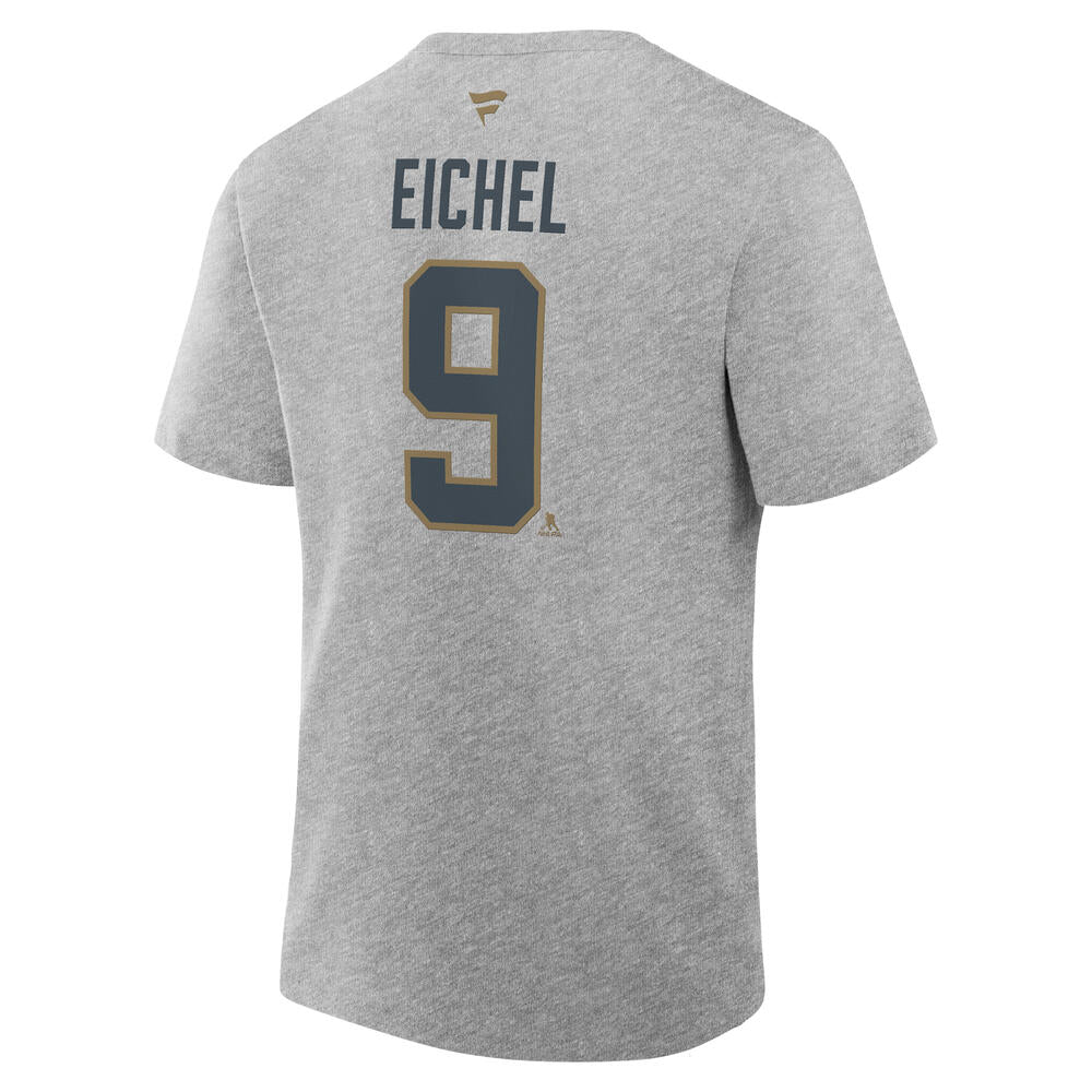 Vegas Golden Knights Eichel Authentic Stack Name & Number Tee