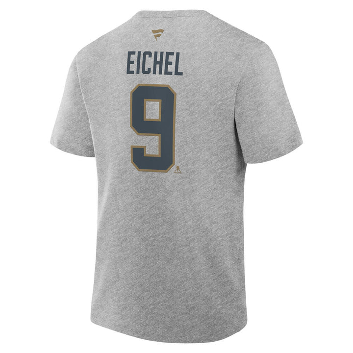 Vegas Golden Knights Eichel Authentic Stack Name & Number Tee