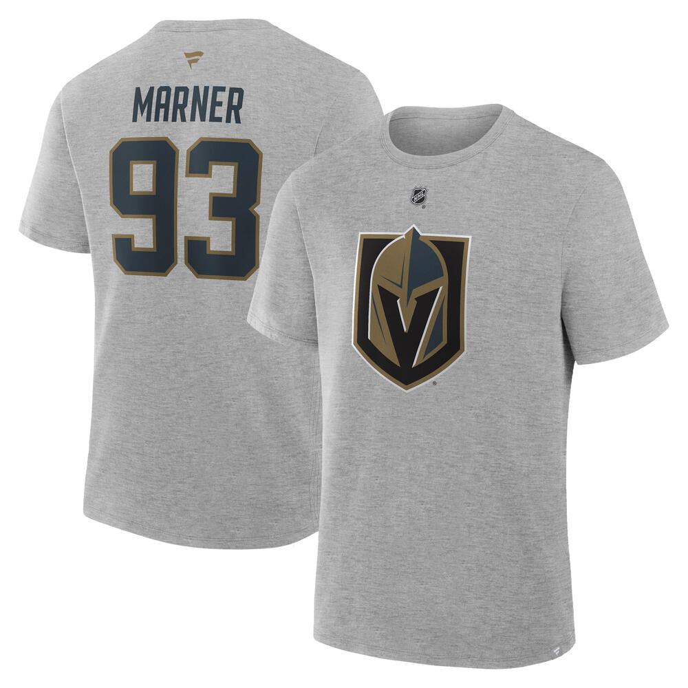 Vegas Golden Knights Marner Authentic Stack Name & Number Tee