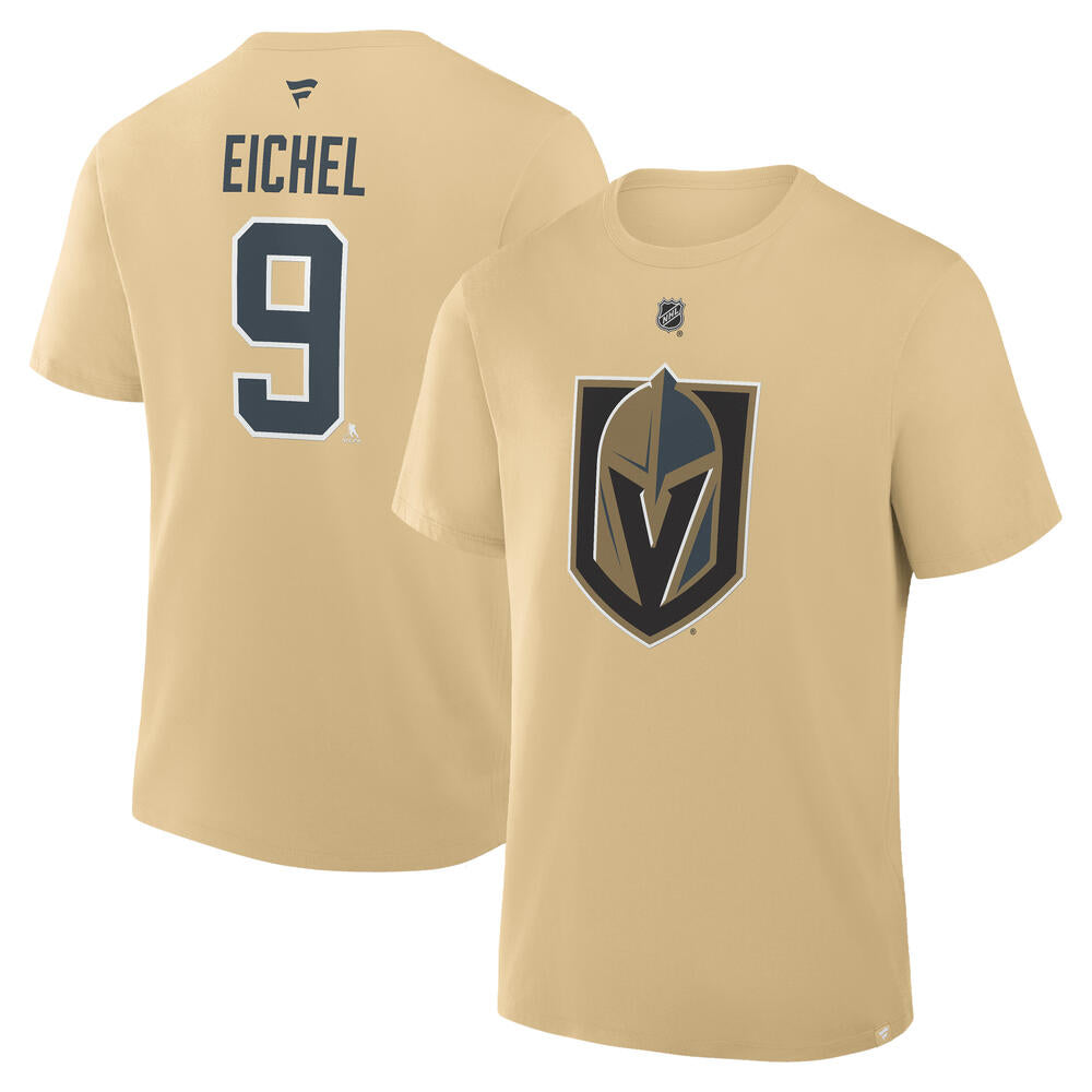Vegas Golden Knights Eichel Authentic Stack Name & Number Tee