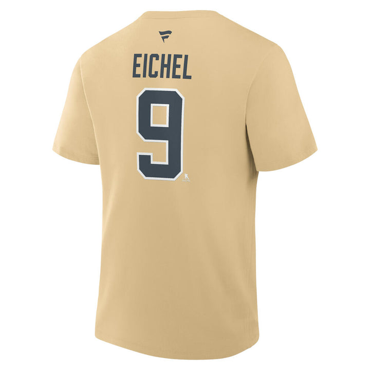 Vegas Golden Knights Eichel Authentic Stack Name & Number Tee