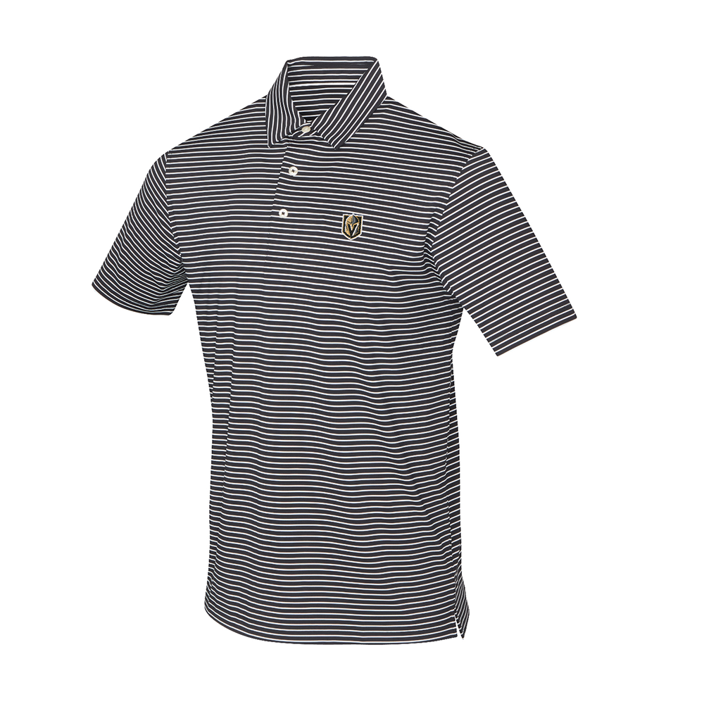 Vegas Golden Knights Primary Carmel Stripe Polo