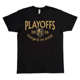 Vegas Golden Knights 2026 Playoffs Forged in Gold Roster T-Shirt