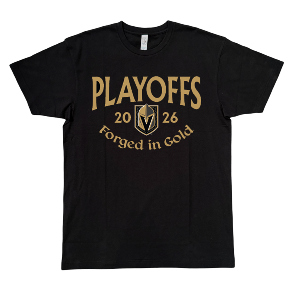 Vegas Golden Knights 2026 Playoffs Forged in Gold Roster T-Shirt