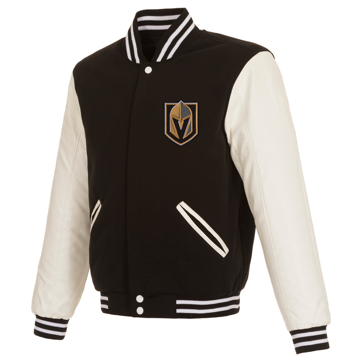 Vegas Golden Knights Men's Black & White Fleece Jacket