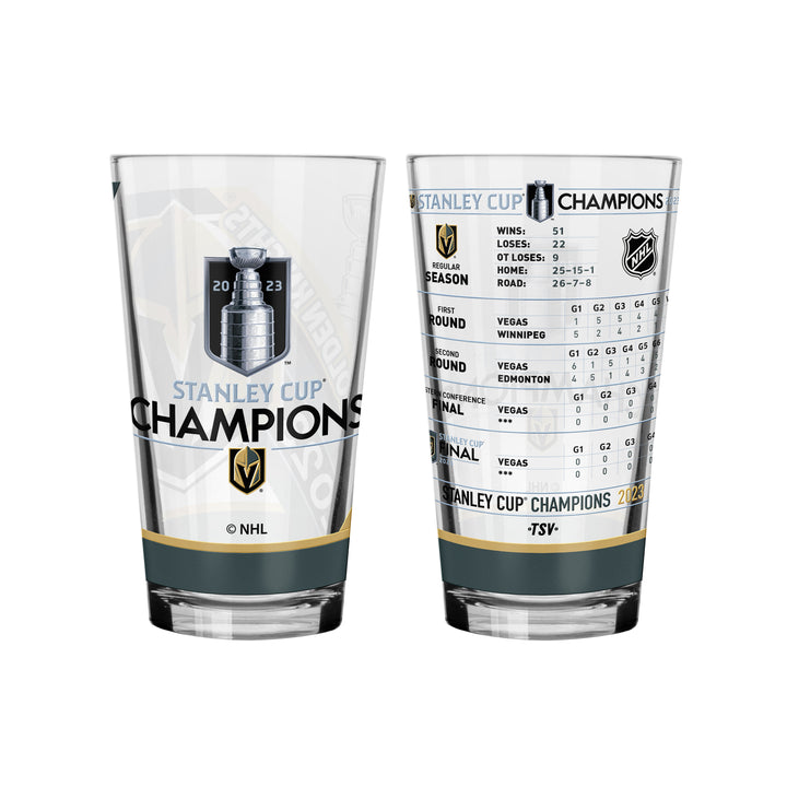 Vegas Golden Knights 2023 Stanley Cup Champions 2-pk Mixing Glass Set