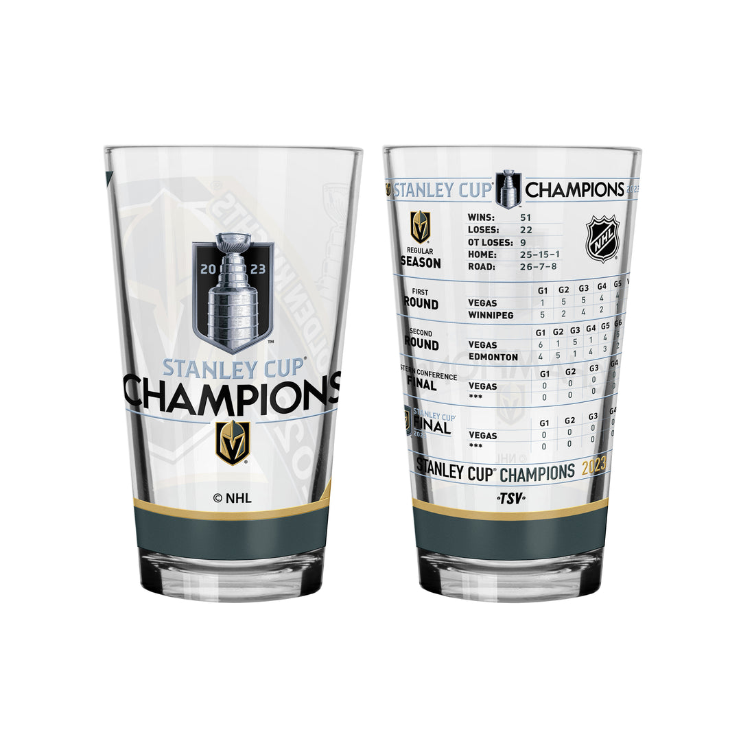 Vegas Golden Knights Inglasco 2023 Stanley Cup Champions 2 Pack Mixing  Glass Set