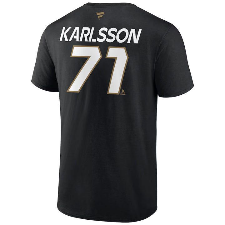 Vegas Golden Knights Authentic Pro Karlsson Name & Number Tee