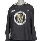 Vegas Golden Knights Gray Practice Jersey (City National Arena Patch)