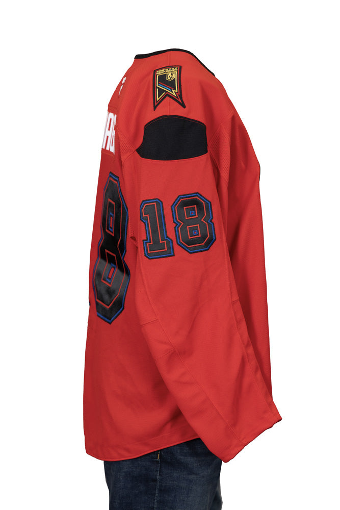 Game -Issued: #18 Robert Hagg 2024-2025 First Responder's Knight Jersey