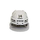 Game-Used: #14 Nicolas Hague Helmet-15106
