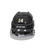 Game-Used: #14 Nicolas Hague Helmet-17788