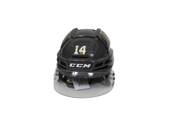 Game-Used: #14 Nicolas Hague Helmet-17788