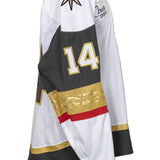 Game-Used: #14 Nicolas Hague 2024-2025 White Jersey(Circa Patch) - 19354