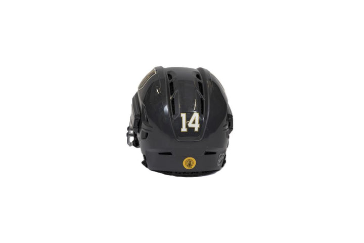 Game-Used: #14 Nicolas Hague Helmet-17788