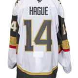 Game-Used: #14 Nicolas Hague 2024-2025 White Jersey(Circa Patch) - 19354