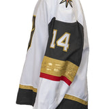 Game-Used: #14 Nicolas Hague 2024-2025 White Jersey(Circa Patch) - 19354