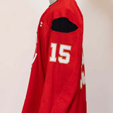 #15 Noah Hanifin Red Practice Jersey - 20210
