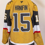 Game-Worn: #15 Noah Hanifin Gold Set 1 2025/26  Jersey - 20334