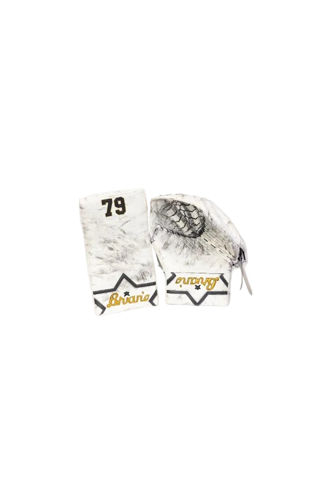 Game-Used:#79 Carter Hart Glove and Blocker-20519 & 20520 - Vegas Team Store