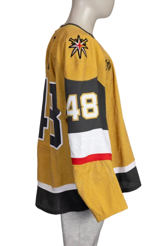 Game-Worn:#48 Tomas Hertl Gold Set 2 2025/26 Jersey-20669 - Vegas Team Store